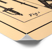 Vintage Fencing Swordsmanship Diagram (1907) ポスター (角)