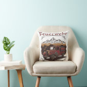 Vintage Feuerwehrfahrzeug - Retro Design クッション (椅子)