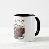 Vintage Feuerwehrfahrzeug - Retro Design マグカップ (正面右)