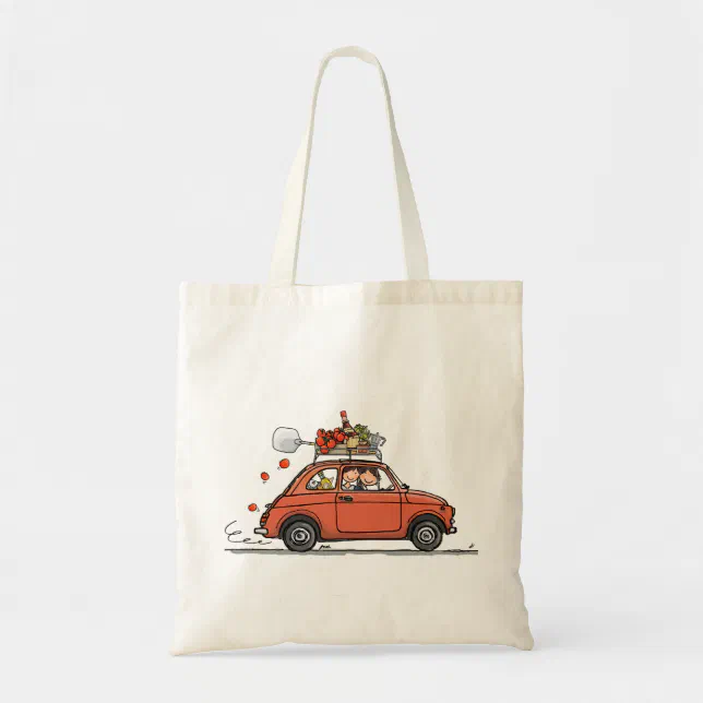 Vintage Fiat 500 トートバッグ | Zazzle.co.jp