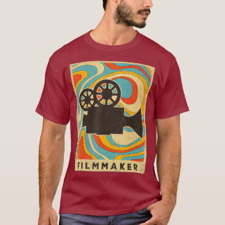Vintage Filmmaking Retro Poster _nxpl Tシャツ