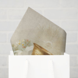 Vintage First Holy Communion Chalice White Lilies 薄葉紙