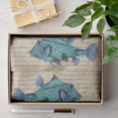 Vintage Fish decoupage 薄葉紙 (ギフト)