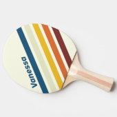 Vintage Five Angled Striping with Name 卓球ラケット (横)