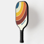 Vintage Five Circle Stripe with Name ピックルボールラケット (左)