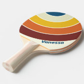 Vintage Five Circle Stripe with Name 卓球ラケット (正面アングル)