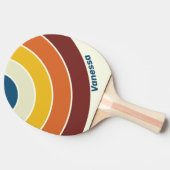 Vintage Five Circle Stripe with Name 卓球ラケット (横)