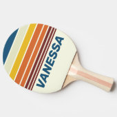 Vintage Five Horizon Striping with Name 卓球ラケット (横)