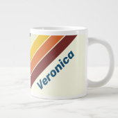 Vintage Five Stripes with Name ジャンボコーヒーマグカップ (右)