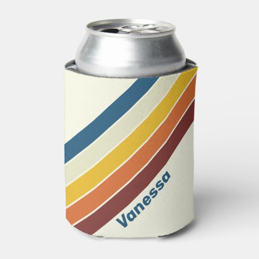 Vintage Five Stripes with Name 缶クーラー (缶正面)