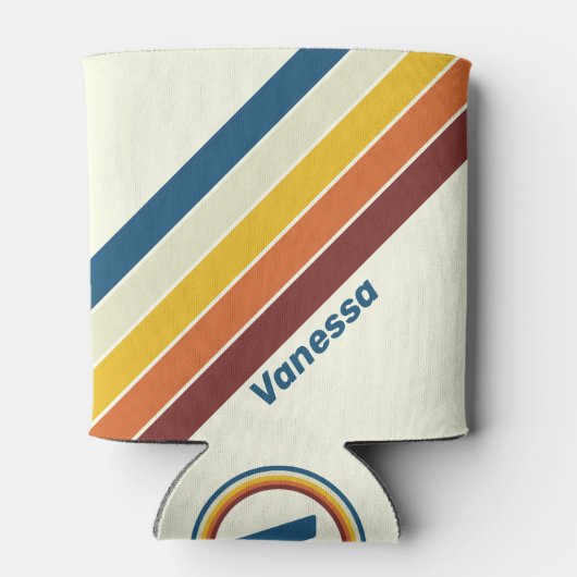 Vintage Five Stripes with Name 缶クーラー (裏面)