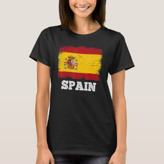Vintage Flag Spain Country, Retro Flag Spanish Tシャツ