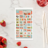 Vintage Flags Of All Nations Educational Poster (インサイチュ)