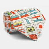 Vintage Flags Of All Nations Educational Poster ネクタイ (ロール)