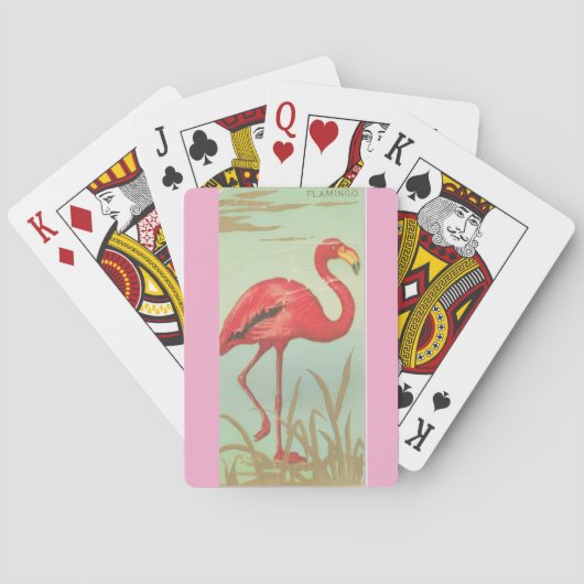 Vintage Flamingo トランプ (裏面)