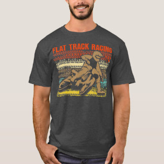Vintage Flat Track Racing Gift Motorcycle Racer Tシャツ