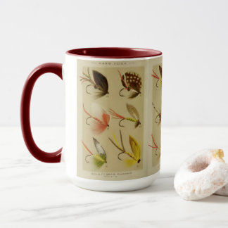 "Vintage Flies Fisherman" マグカップ