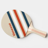 Vintage Flight Deck Angled Striping with Name 卓球ラケット (横)
