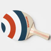 Vintage Flight Deck Circle Stripe with Name 卓球ラケット (横)