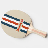 Vintage Flight Deck Pin Striped with Name 卓球ラケット (横)