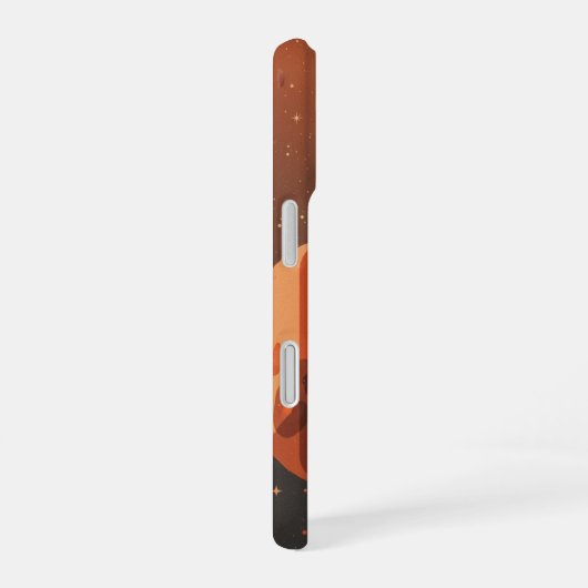 Vintage Floating Asteroids iPhone 16ケース (右側面)