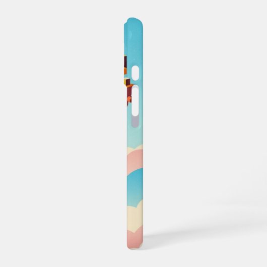 Vintage Floating Islands iPhone 16ケース (左側面)