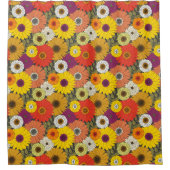 vintage floral シャワーカーテン (正面)