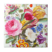 Vintage Floral タイル (正面)