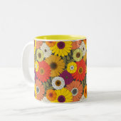 vintage floral ツートーンマグカップ (正面左)