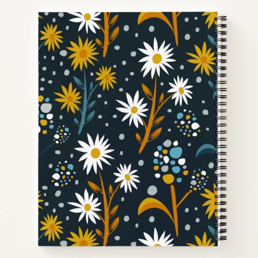 Vintage floral  ノートブック (裏面)