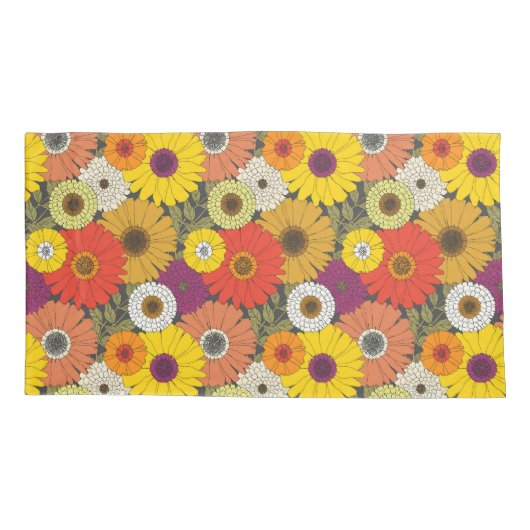 vintage floral 枕カバー (裏面-左)