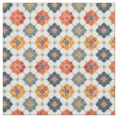 Vintage Floral Arabesque Tile Pattern ファブリック (見本)