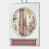 Vintage Floral - Banner Ornament シルバープレートバナーオーナメント (左)