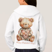 Vintage Floral Bear With Heart Valentine's Day (裏面)