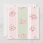 Vintage Floral Bridal Shower サンキューカード (裏面)