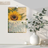 Vintage Floral Butterfly Calendar カレンダー