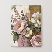 Vintage Floral - Button 缶バッジ (正面)