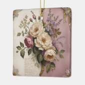 Vintage Floral - Ceramic Ornament セラミックオーナメント (左)