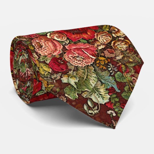 Vintage Floral Chintz Pattern  ネクタイ (ロール)