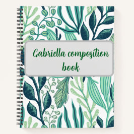 Vintage floral Christmas book ノートブック