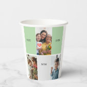 Vintage Floral Collage Photo Mother's Day 紙コップ (裏面)