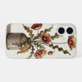 Vintage Floral Composition with Poppies iPhone 16ケース (裏面横)