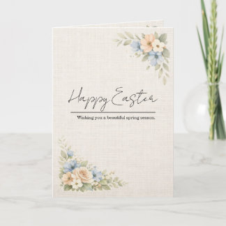 Vintage Floral Easter Card カード