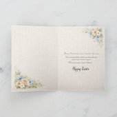 Vintage Floral Easter Card カード (内部)