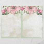 Vintage Floral Ephemera # 12 Scrapbook Paper (正面)