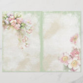 Vintage Floral Ephemera #8 Scrapbook Paper  (正面)