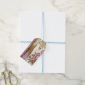 Vintage Floral - Gift Card ギフトタグ (より糸付き)