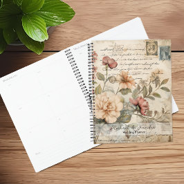 Vintage Floral Junk Journal Wedding Planner プランナー手帳