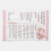 Vintage Floral Kitchen Recipe Keepsake  キッチンタオル (横)