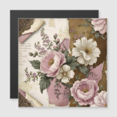 Vintage Floral - Magnetic Card (正面/裏面)